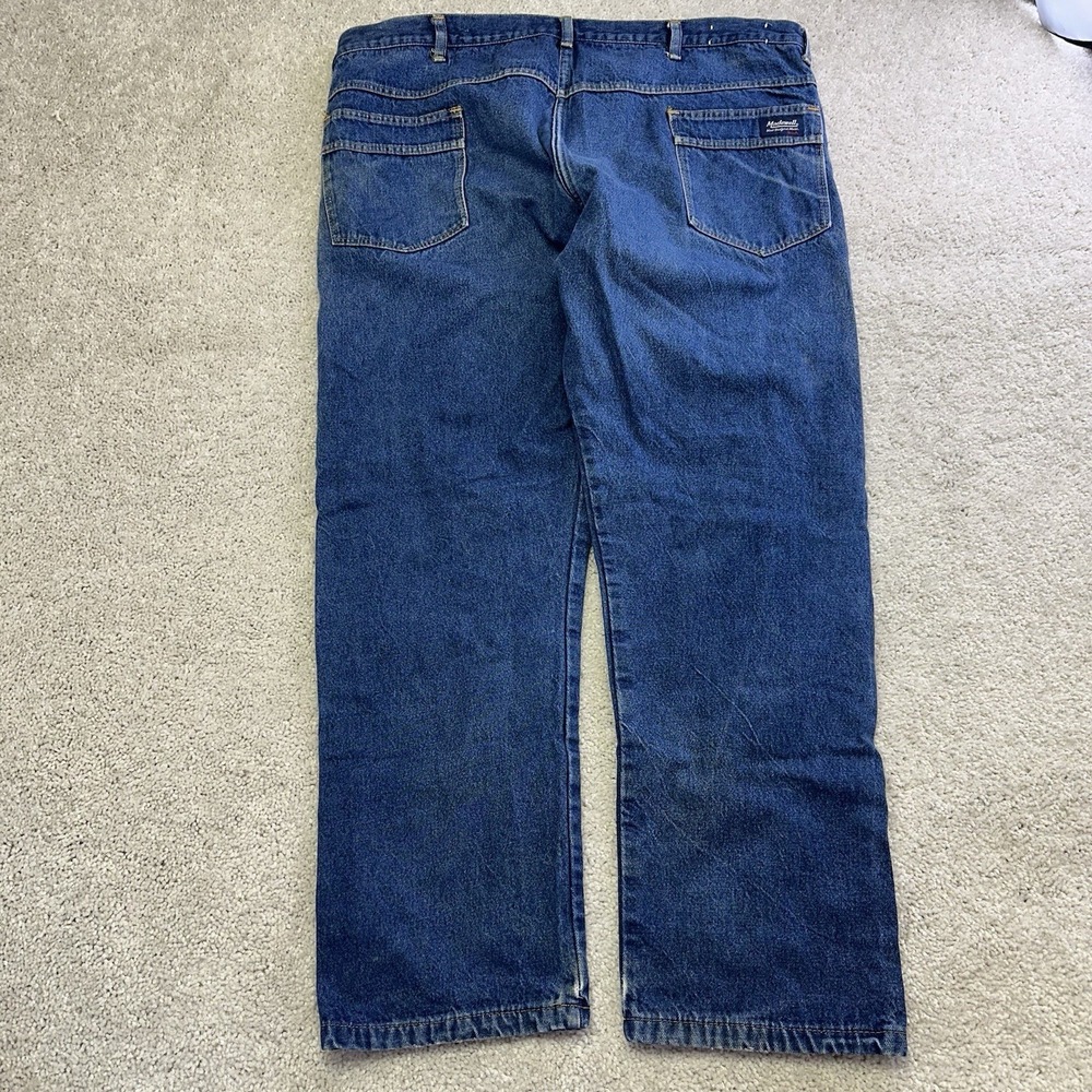 Thrashed Vtg Madewell Flannel Lined Jeans plaid Perfectly Faded Grunge 42x30